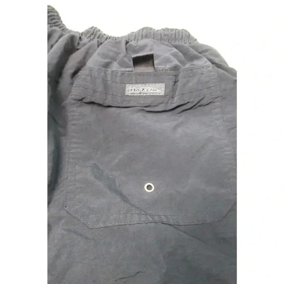 Vintage Y2K No Fear Swim Board Surf Shorts Men's Size Large Black Lined Pocket - Picture 5 of 6